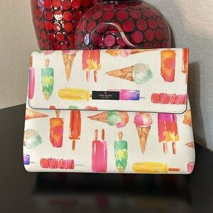 Kate Spade Ice Cream Popsicle Toiletry Bag RARE